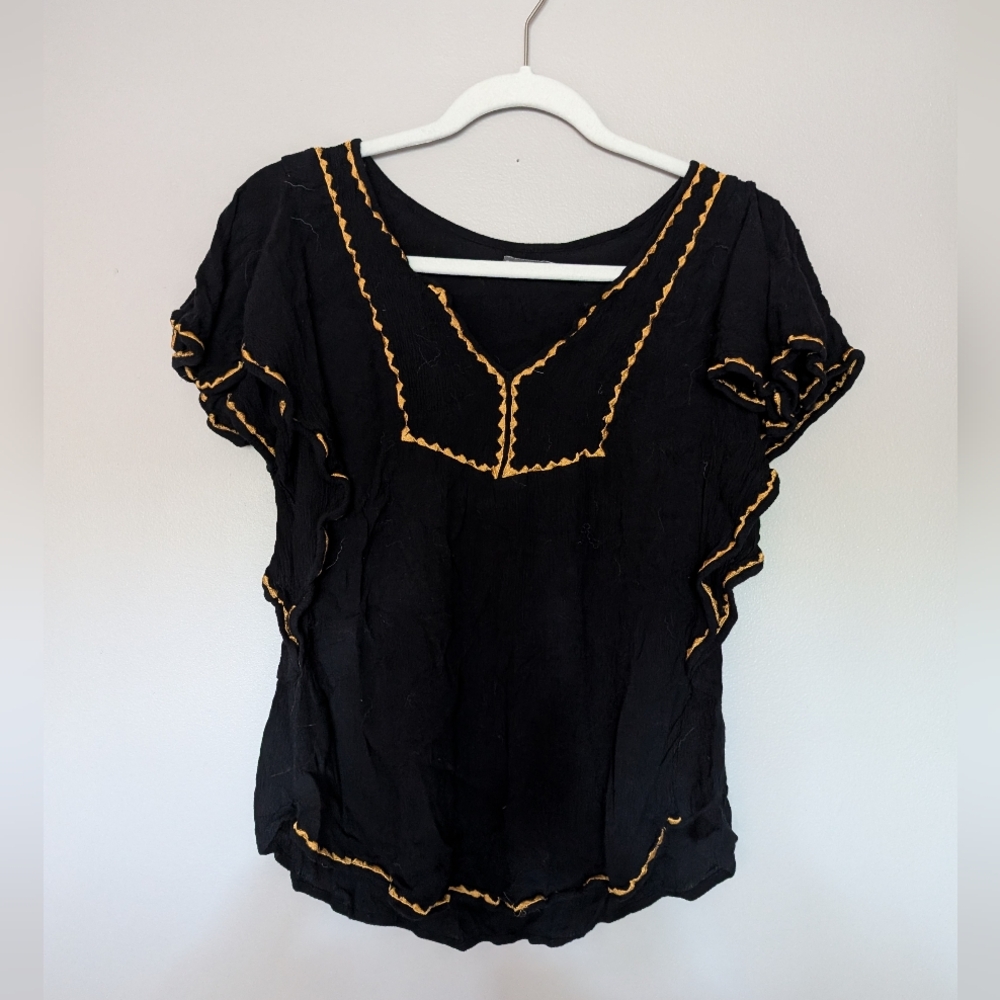 Earthbound Trading Co Blouse - Black